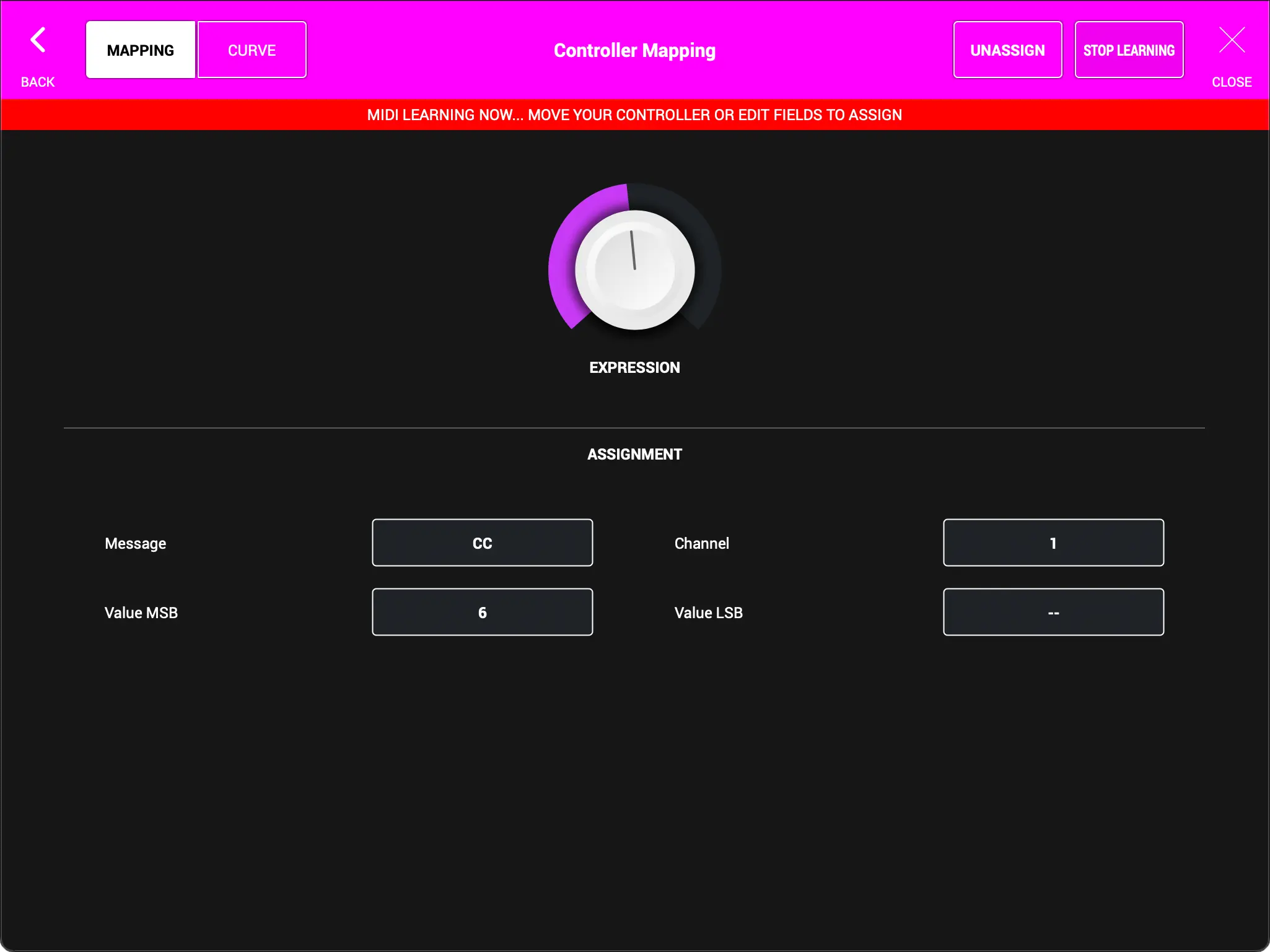 MIDI Mapping - Learn